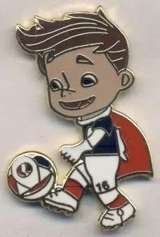 Чемп-т Європи 2016 (Франція) талісман1 ЕМАЛЬ/Euro 2016 football mascot pin badge