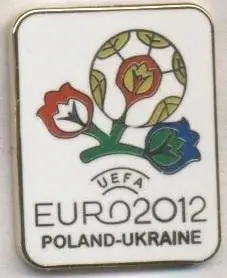 Чемп-т Європи 2012 (Україна-Польща) емблема2 ЕМАЛЬ /Euro 2012 football pin badge