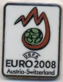Чемп-т Європы ЧЄ-2008 (Австрія-Швейцарія ЕМАЛЬ/Euro 2008 football logo pin badge