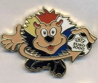 Чемпіонат Європи ЧЄ-2000, талісман1 ЕМАЛЬ /Euro 2000 football mascot pin badge