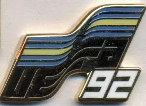 Чемп-т Європи ЧЄ-1992 (Швеція) емблема ЕМАЛЬ / Euro 1992 football logo pin badge