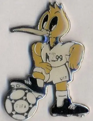Чемп-т Світу 1999 U17 (Н.Зеландія) офіц.3 важмет /World cup U17,NZL football pin