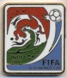 Чемп-т Світу ЧС-2017 U17 (Індія) ЕМАЛЬ / World cup U17, India football pin badge