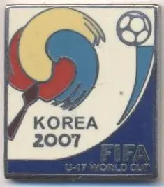 Чемп-т Світу 2007 U17 (Півд.Корея) ЕМАЛЬ /World cup U17,Korea football pin badge