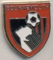 футбол.клуб Борнмут (Англія) ЕМАЛЬ / AFC Bournemouth, England football pin badge