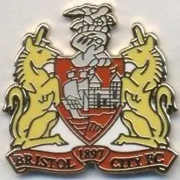 футбол.клуб Бристоль Сіті (Англія1 ЕМАЛЬ/Bristol City,England football pin badge