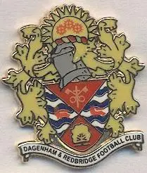 футбол.клуб Дагенем е.Р.(Англія3 ЕМАЛЬ/Dagenham & Redbridge,England football pin