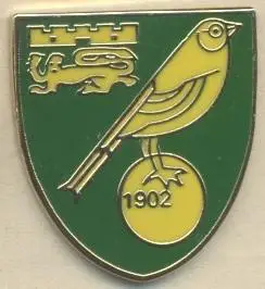 футбол.клуб Норвіч Сіті (Англія ЕМАЛЬ/Norwich City FC,England football pin badge