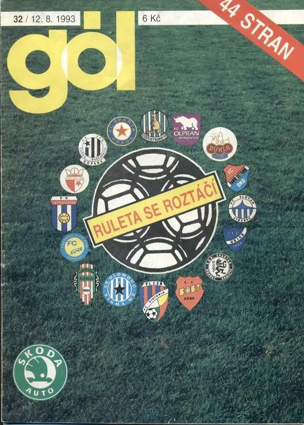 Чехія, Футбол,Перший Чемпіонат: 1993-94, спецвидання Гол /Gol Czech league guide