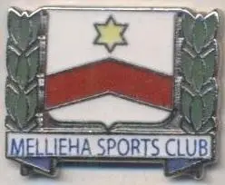 футбол.клуб Мелліха (Мальта) ЕМАЛЬ / Mellieha SC,Malta football enamel pin badge
