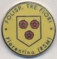 футбол.клуб Тре Фіорі (Сан-Марино)1 ЕМАЛЬ / PS Tre Fiori,San Marino football pin