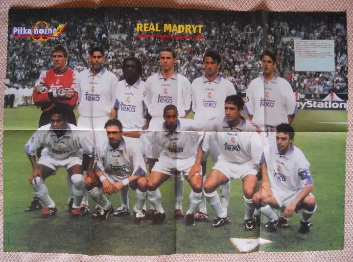 постер А1 футбол Реал Мадрид,Іспанія 1998/Real Madrid,Spain football team poster