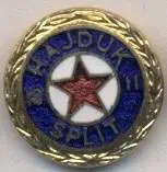 футбол.клуб Хайдук Спліт (Хорватія)2 ЕМАЛЬ / Hajduk Split,Croatia football badge