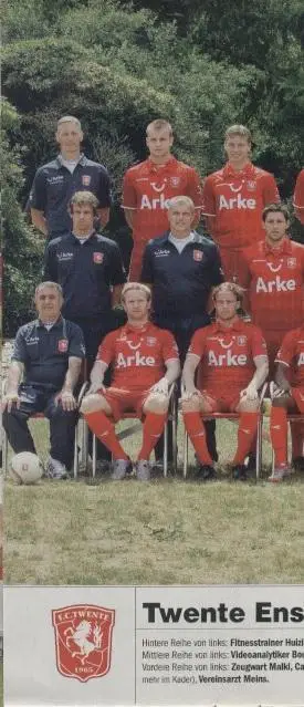 постер А4 футбол Твенте (Нідерланди) 2010 / Twente, Netherlands football poster