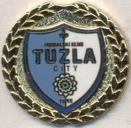 футбол.клуб Тузла Сіті (Боснія) ЕМАЛЬ / FK Tuzla City, Bosnia football pin badge