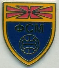 Македонія, федерація футболу, №1 ЕМАЛЬ / Macedonia football federation pin badge