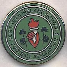 Півн.Ірландія, федерац.футболу-юніори ЕМАЛЬ/N.Ireland schools football feder.pin