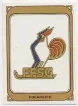 наклейка Франція,федерація хокею 1979 /France ice hockey federation logo sticker
