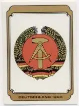 наклейка НДР, федерація хокею / Germany-GDR ice hockey federation logo sticker