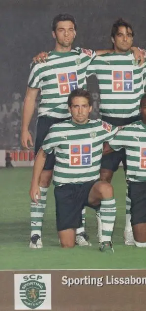 постер А4 футбол Спортінг (Португалія) 2006 /Sporting C.Portugal football poster