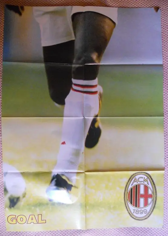 постер А0 футбол Джордж Веа/Weah,Мілан /Дж.Віаллі/Vialli,Ювентус football poster 1