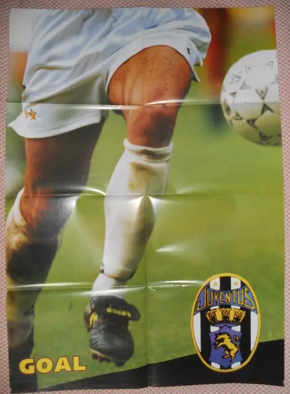 постер А0 футбол Джордж Веа/Weah,Мілан /Дж.Віаллі/Vialli,Ювентус football poster 3