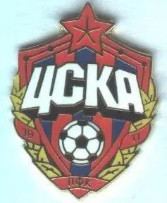 футбольний клуб ЦСКа Мос. (Рос.)4 ЕМАЛЬ /CSKa Mos.,Rus.football enamel pin badge