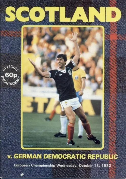 прог.зб.Шотландія-НДР Німеч.1982 відб.ЧЄ-1984/Scotland-GDR Germany match program