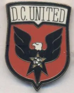 футбол.клуб Ді Сі Юнайтед (США) офіц. ЕМАЛЬ / DC United, USA football-soccer pin