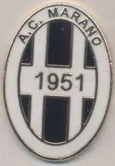 футбольний клуб Марано (Італія) офіц.1 ЕМАЛЬ /AC Marano,Italy football pin badge
