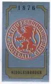 наклейка блискуча футбол Мідлсбро (Англія /Middlesbrough FC,England logo sticker