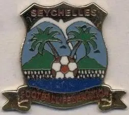 Сейшели, федерація футболу, №1, ЕМАЛЬ / Seychelles football federation pin badge