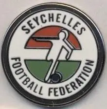 Сейшели, федерація футболу, №2, ЕМАЛЬ / Seychelles football federation pin badge