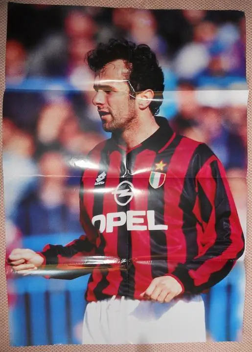постер А0 футбол Деян Савичевич, Мілан,Югославія/Savicevic,Milan football poster