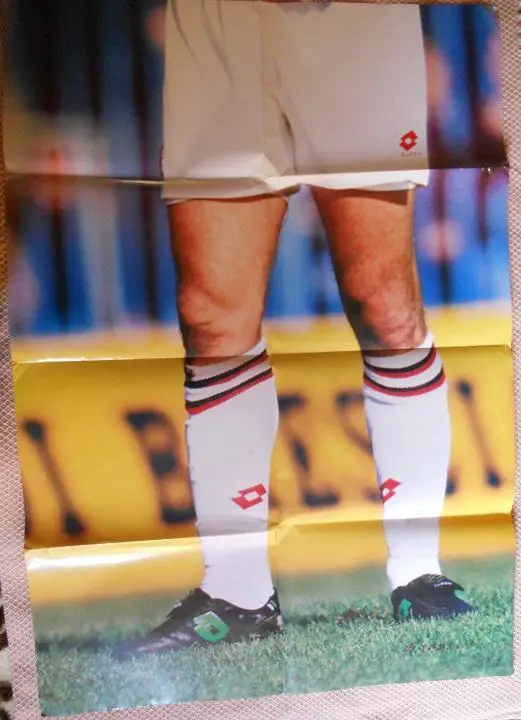 постер А0 футбол Деян Савичевич, Мілан,Югославія/Savicevic,Milan football poster 1