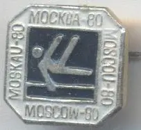 Олімпіада-80 Москва, гімнастика 1 алюміній/Olympics 1980 Moscow gymnastics badge