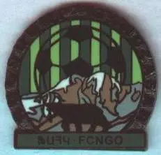 футбол.клуб Гандзасар Капан (Вірменія)2 ЕМАЛЬ /FC Gandzasar,Armenia football pin