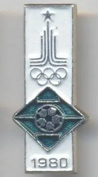Олімпіада-80 Москва футбол №9 алюміній / Olympics 1980 Moscow football badge