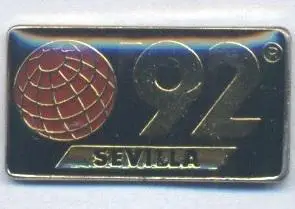 Всесвітня виставка Севілья 1992 офіц.важмет / World exhibition,Sevilla pin badge
