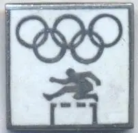 Олімпіада-80 Москва, легка атлетика 2 ЕМАЛЬ/Olympics 1980 Moscow athletics badge