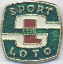 спортлото лотерея Литва алюміній? / ussr soviet Lithuania sports lotto badge