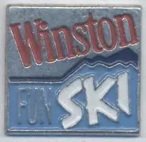 фірма компанія Вінстон (США) сигарети / Winston fun ski,cigarettes USA pin badge