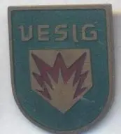 фірма компанія завод Весіг (Литва ЕМАЛЬ/Vesig industries company,Lithuania badge