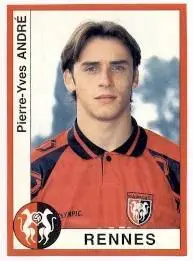 наклейка футбол П-І.Андре (Франція)/Pierre-Y.Andre' Rennes,France player sticker