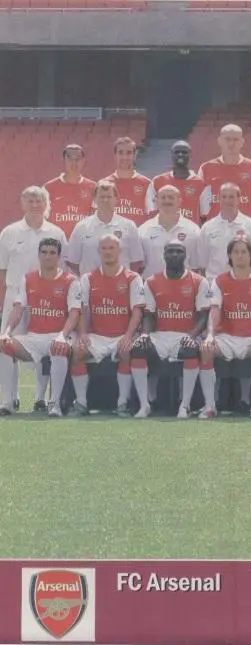 постер А4 футбол Арсенал (Англія) 2006/FC Arsenal London,England football poster