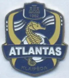 футбол.клуб Атлантас (Литва)2 важмет / Atlantas Klaipeda, Lithuania football pin
