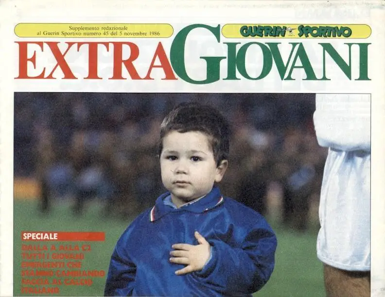 Італія, молоді футболісти 1980-х,спецвидання Guerin Sportivo,Young players Italy 1