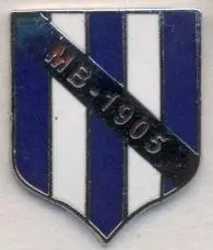 футбольний клуб МБ Мівоавур*(Фарери) ЕМАЛЬ /MB Midvagur,Faroe football pin badge