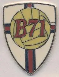 футбольний клуб Б71 Сандур (Фарери)1 ЕМАЛЬ / B71 Sandur,Faroe football pin badge