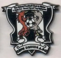 футбол.клуб Кевн Друїдс (Уельс)2 ЕМАЛЬ /Cefn Druids AFC,Wales football pin badge